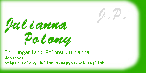 julianna polony business card